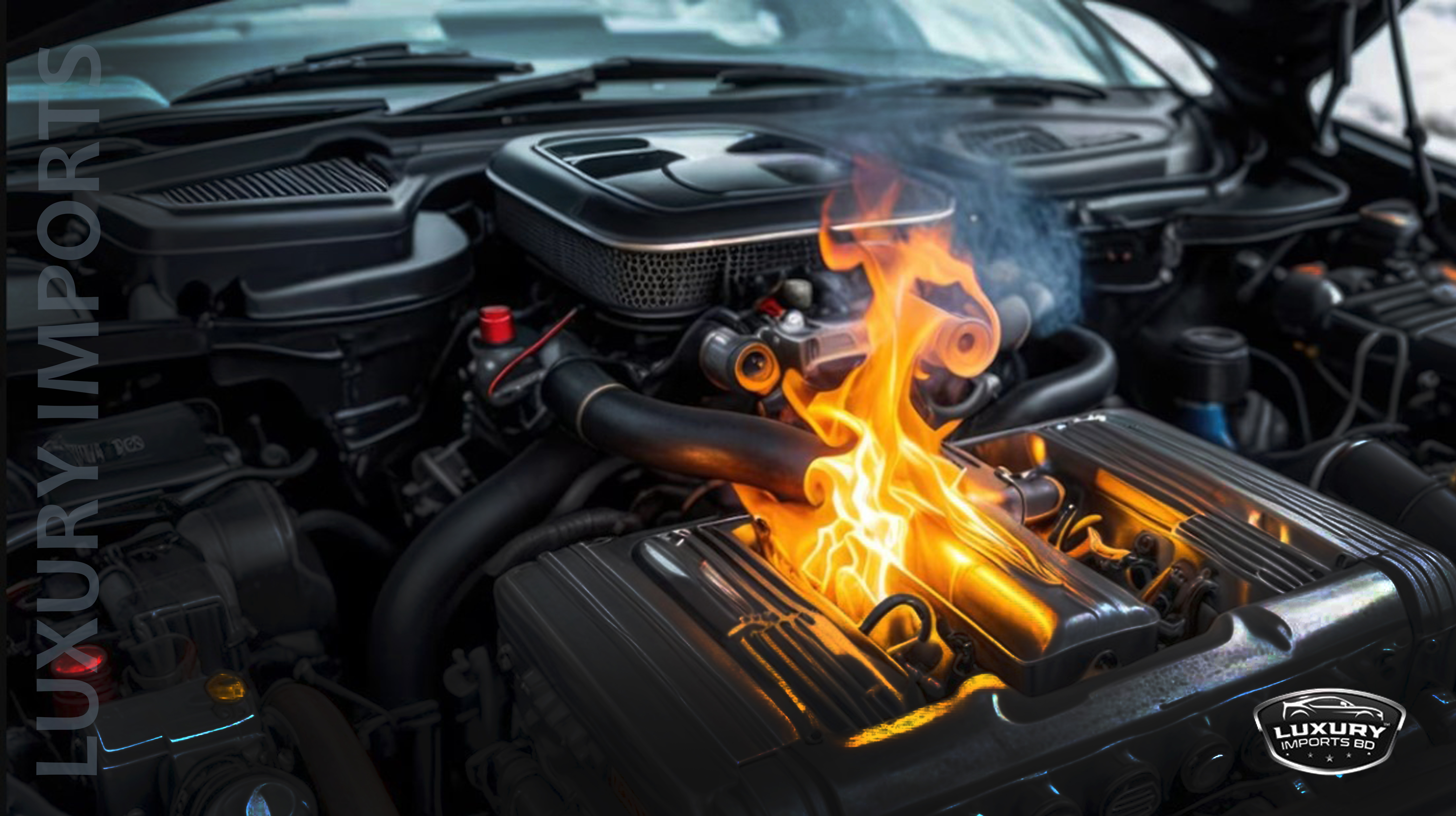Engine overheating is very bad for a car! It can even cause the car to catch fire !